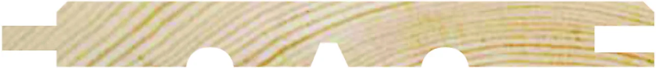 Faspanel natur 14x120 mm ubehandlet gran null - null - 2 - Miniatyr