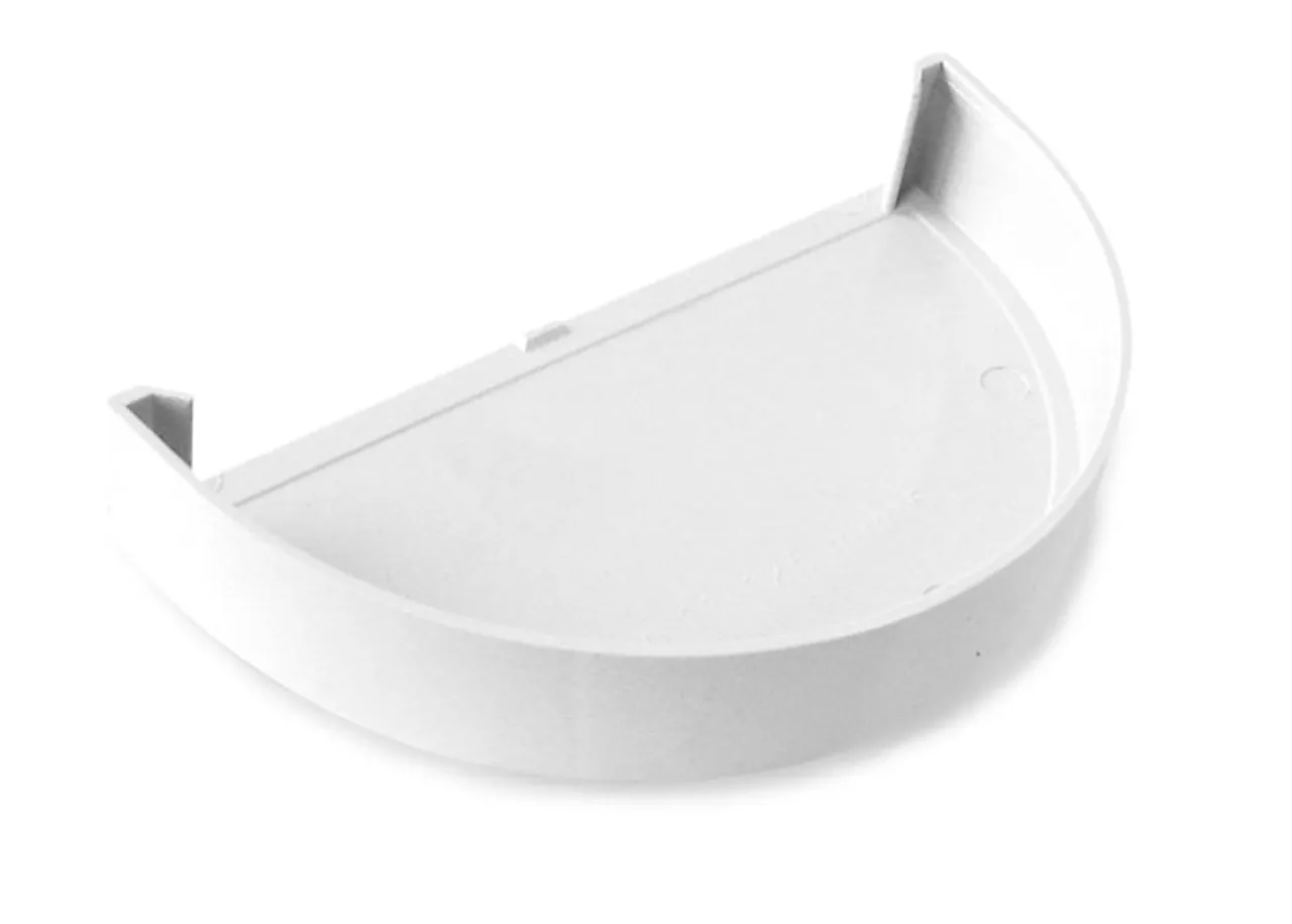 Endebunn til takrenner 10 hvit Endebunn til takrenner 10 hvit