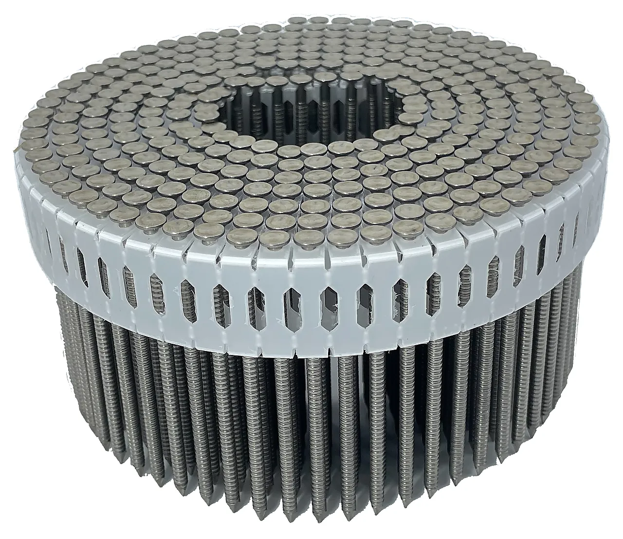 Paslode ringet coilspiker syrefast med flatt hode 2,8x65