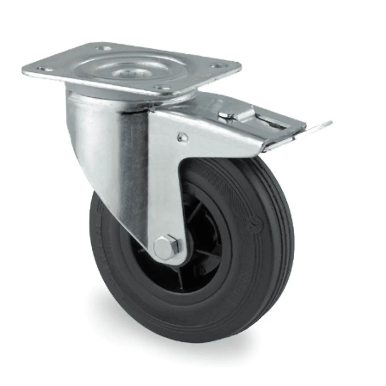 Hjul 125mm brems pvr-p62 tente 3377pvr125p62 Hjul 125mm brems pvr-p62 tente 3377pvr125p62