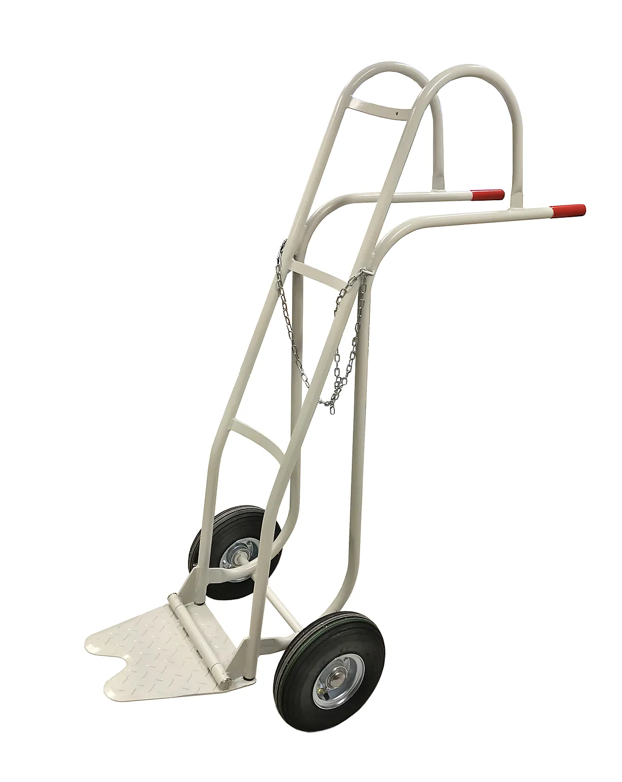 Transporttralle med luftgummihjul