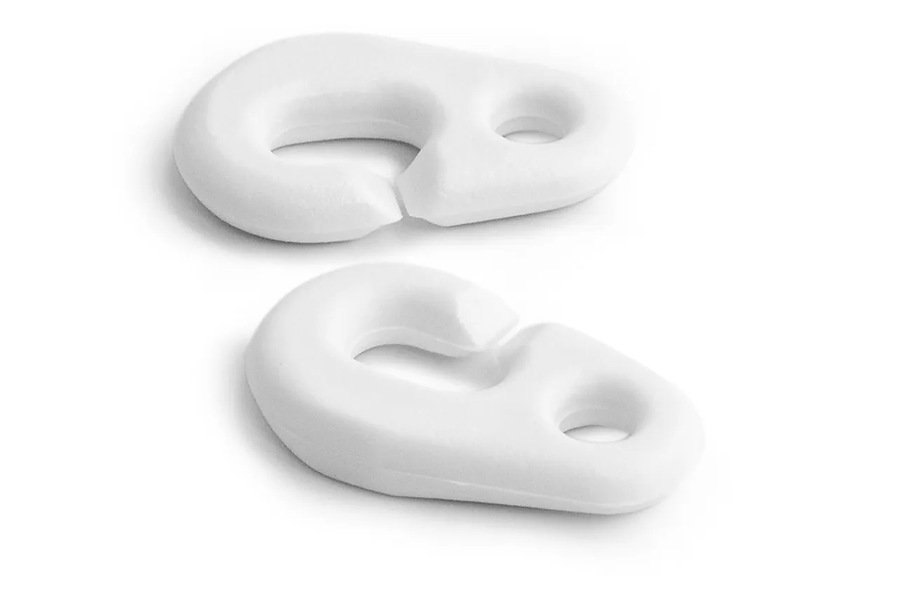 Flaggklips hvit plast