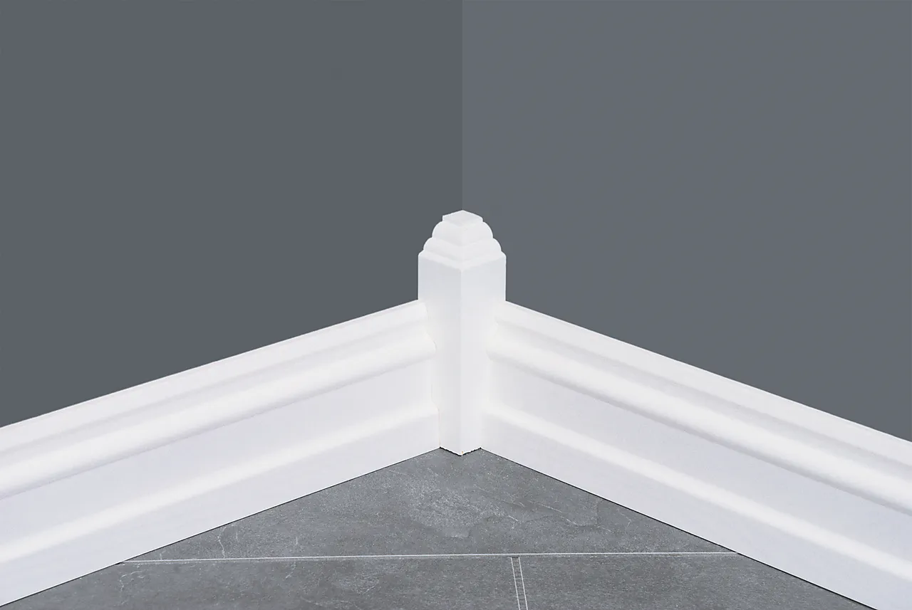 Gulvkloss 28x28x140 mm A4 stk hvitmalt null - null - 2 - Miniatyr