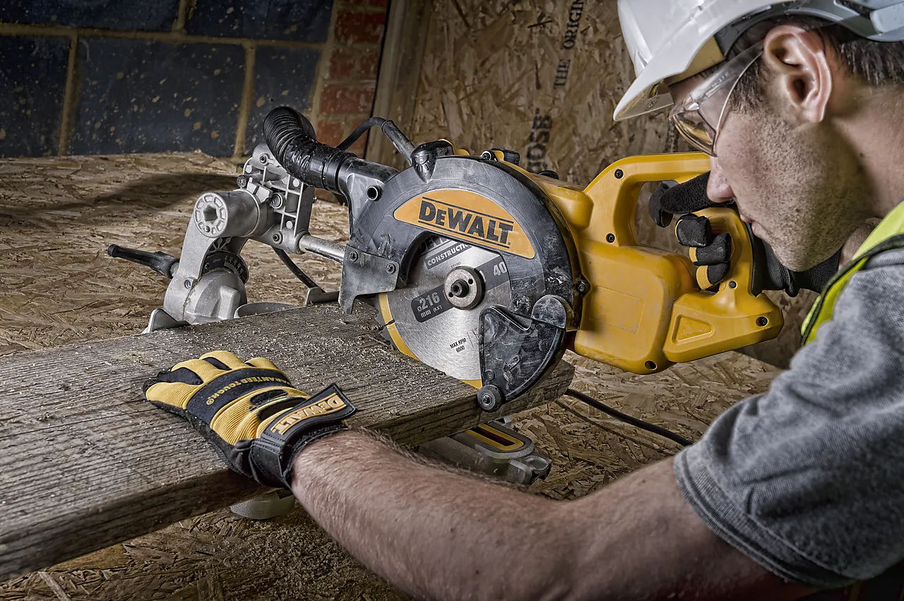Dewalt kapp og gjærsag 1300W DWS773 null - null - 2 - Miniatyr