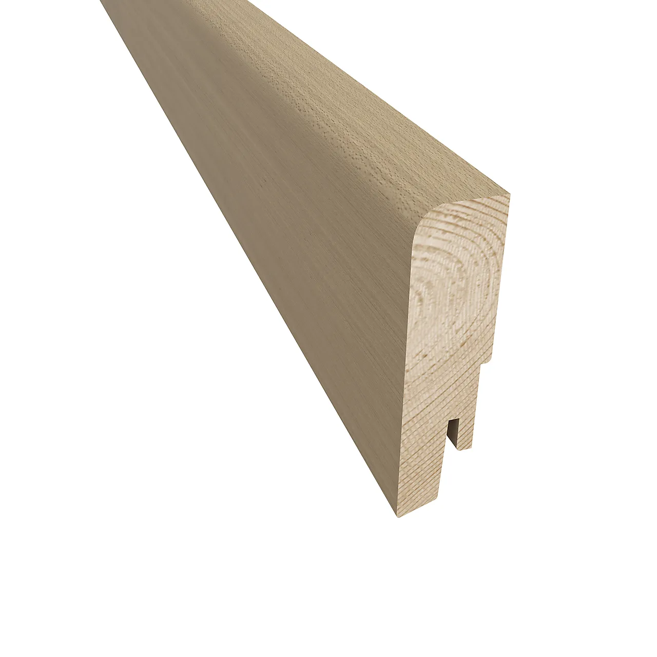 Gulvlist finèrt 16x60 mm eik frosted oat ultramatt