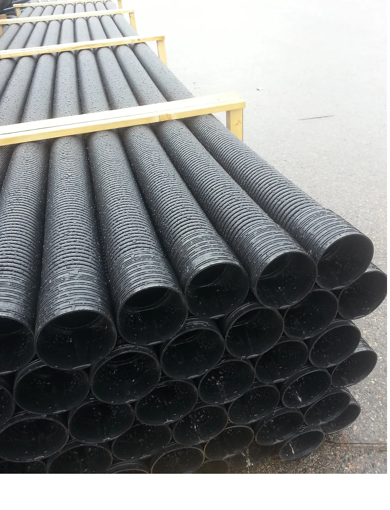 Anleggsrør dobbeltvegget 110/95 mm 6 m