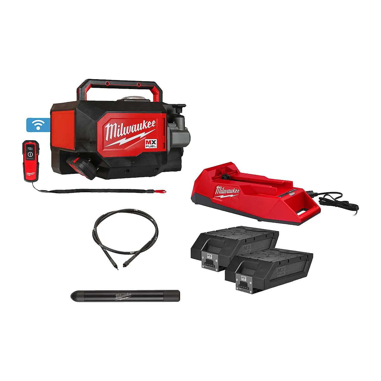 Milwaukee betongvibrator MX FUEL med bærehåndtak MXF CVBCKIT-602