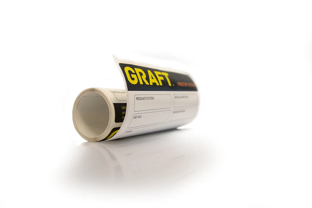 GRAFT Brannetiketter, rull a 500 stk GRAFT Brannetiketter, rull a 500 stk