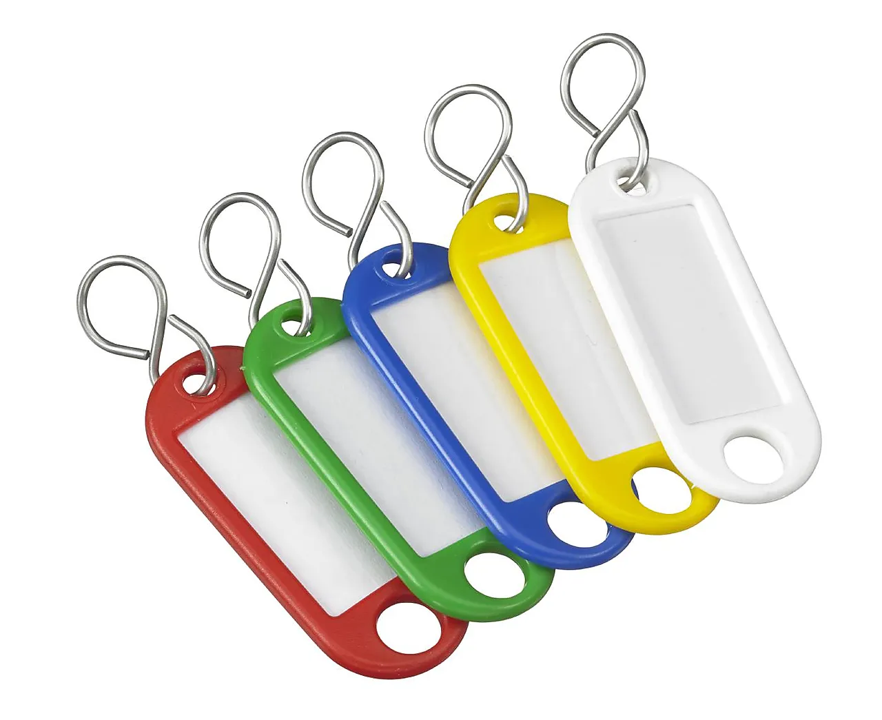 Nøkkelbrikke plast 5 farger
