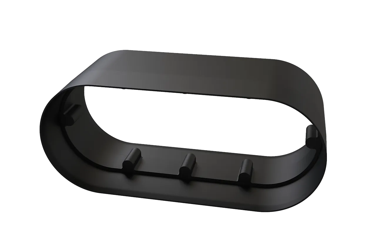 Skjøtestykke luftkanal Combi grå