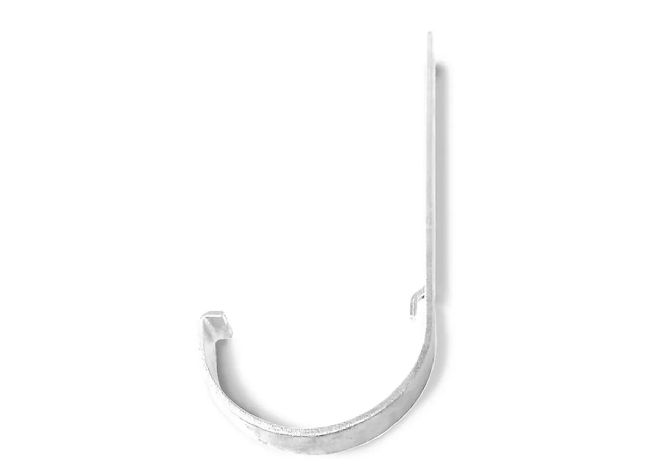 Rennekrok kort 11 hvit til plast takrenner null - null - 2 - Miniatyr