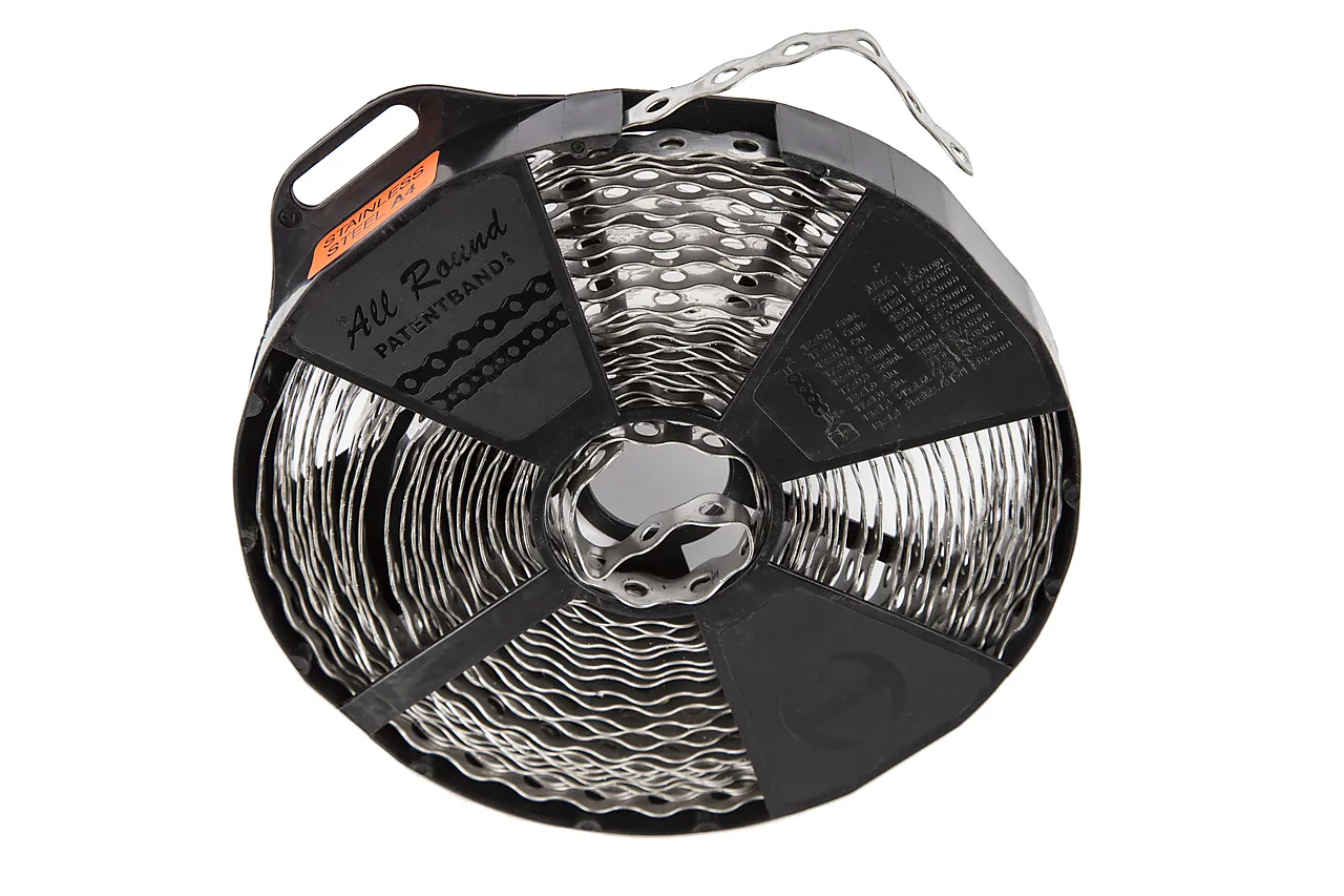 Patentband syrefast 316 rustfritt stål 12mm 10m