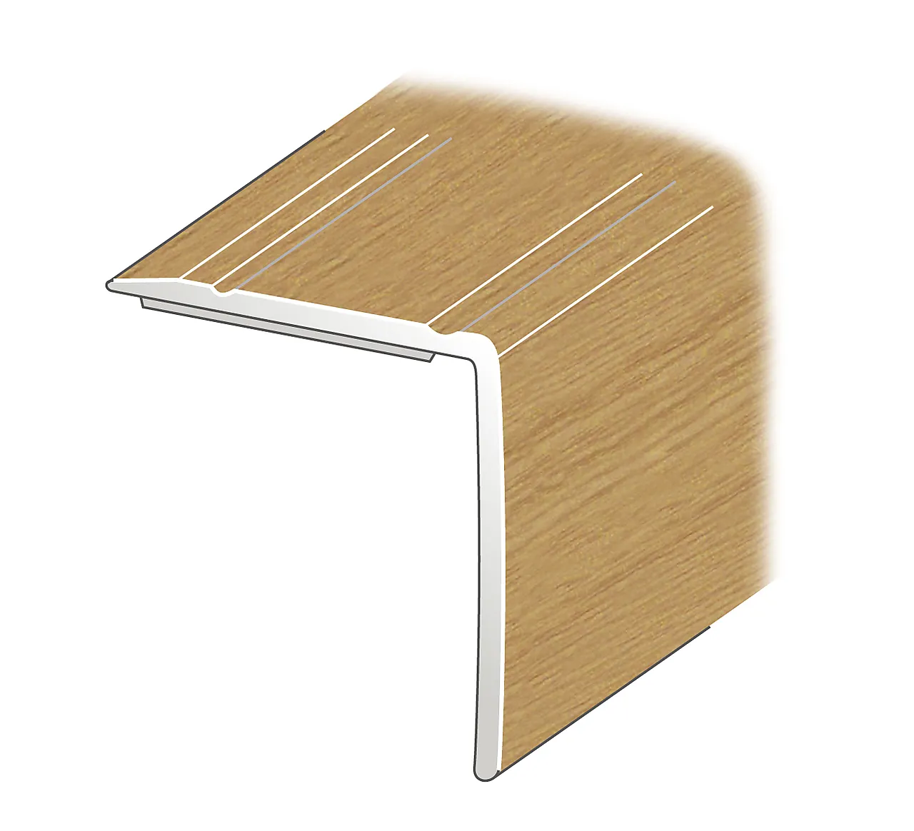 Selvklebende trappenese Fix i eikefolie