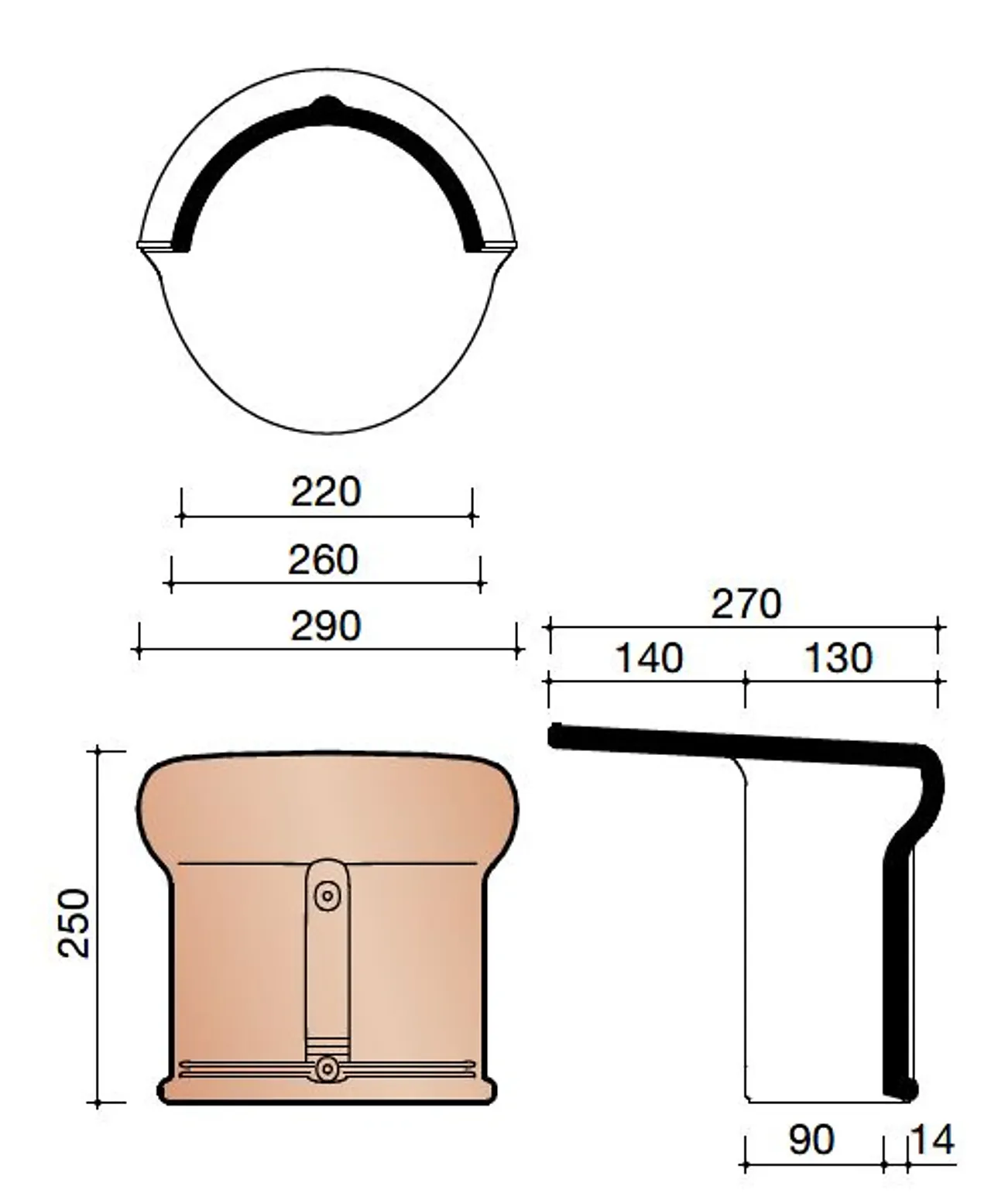 Mønestart/slutt Vario naturrød+ (652) null - null - 3 - Miniatyr