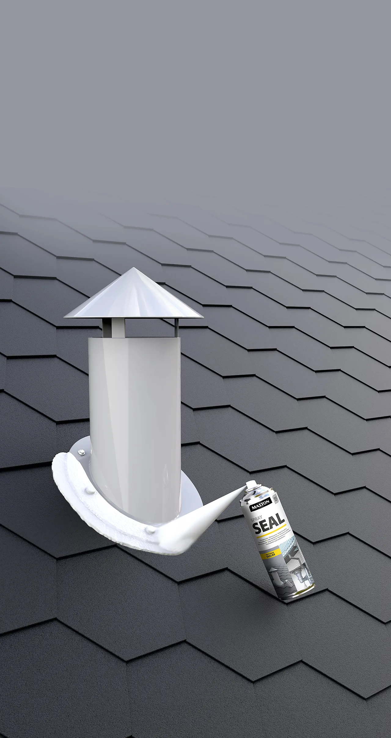 Fugemasse Spray Seal 500 ml hvit null - null - 2 - Miniatyr