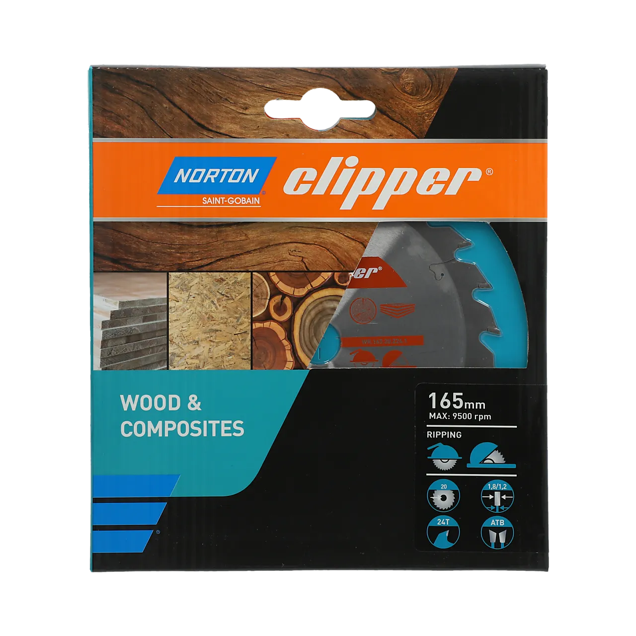 Sirkelsagblad tre og kompositt 165x1,8/1,2x20 mm null - null - 2 - Miniatyr