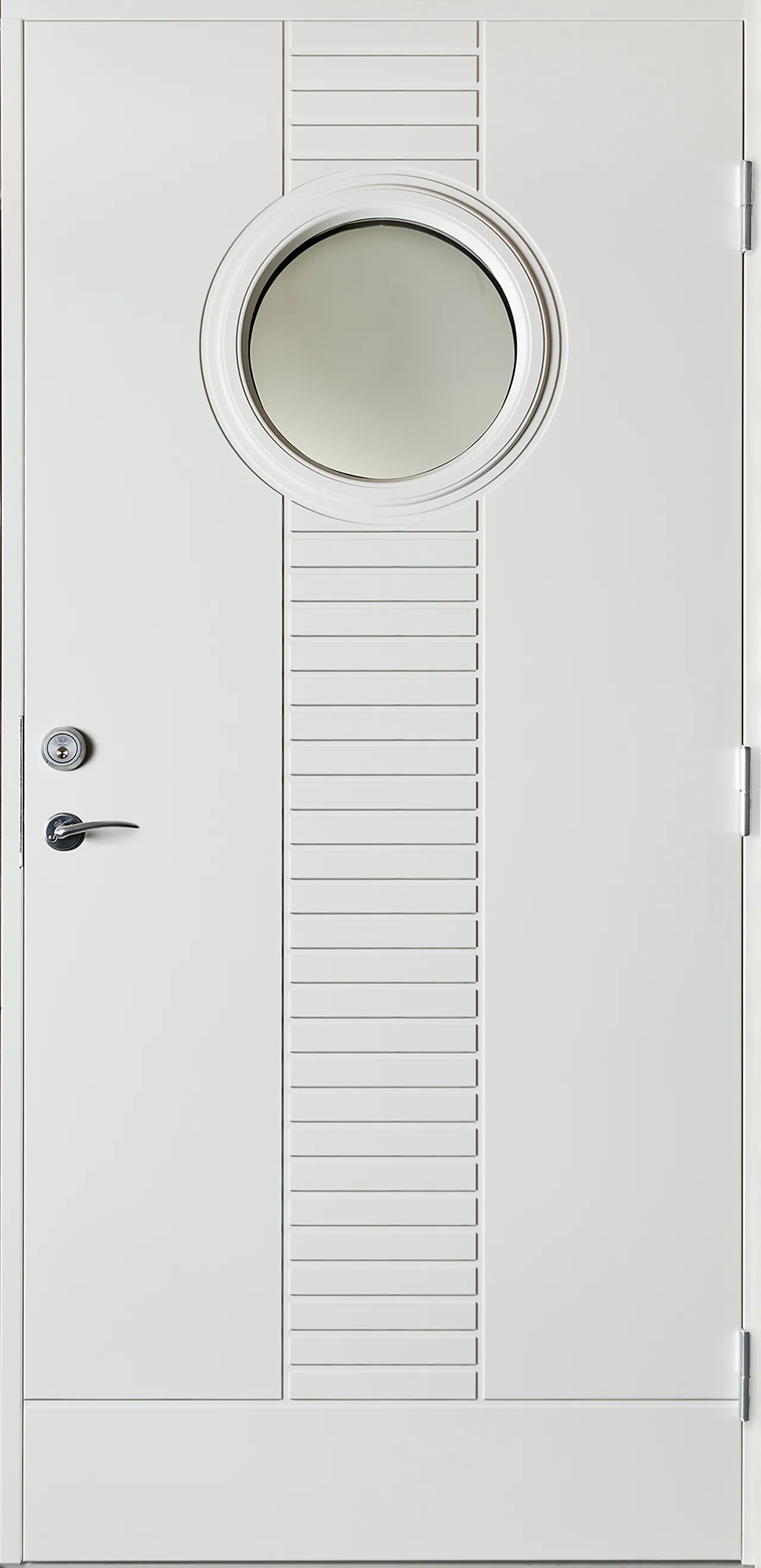 Ytterdør Utvik hvit 110x200 cm m/klart glass Ytterdør Utvik hvit 110x200 cm m/klart glass