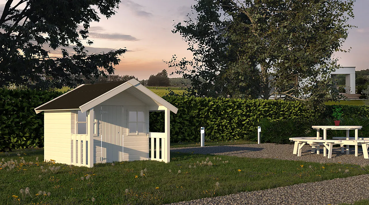 Lekehus Felix 2 m² med terrasse 1,26 m² null - null - 3 - Miniatyr