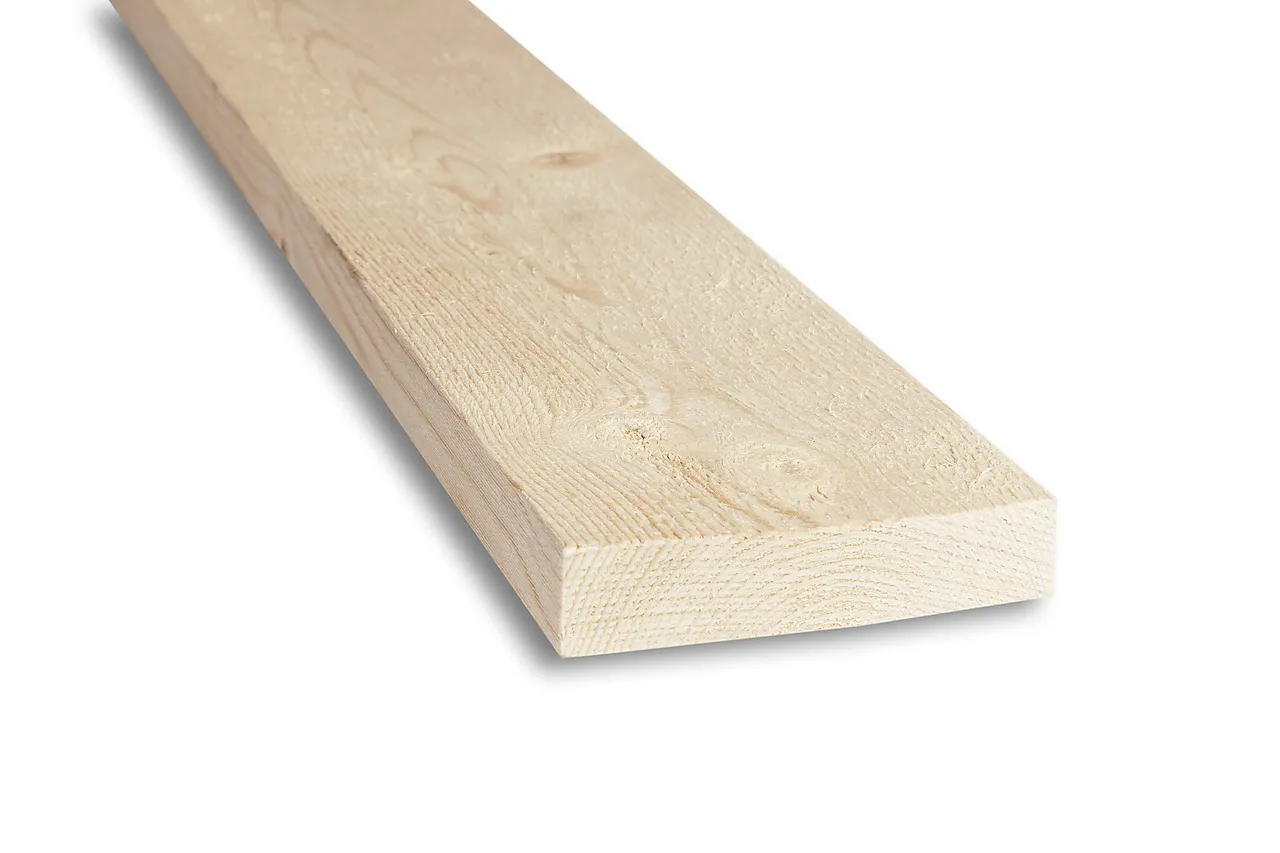 Justert forskaling ubehandlet gran/furu 30x98 mm