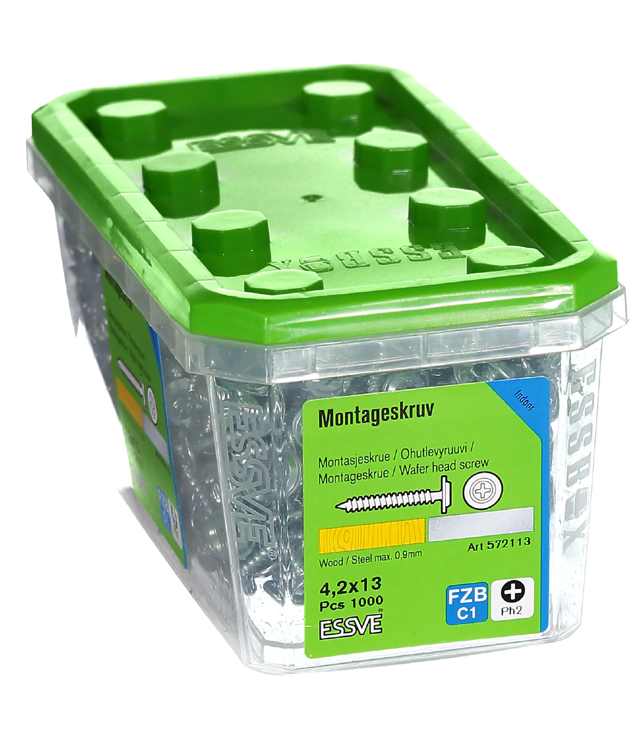 Montasjeskruer skarp spiss 4,2x13 mm 1000 stk null - null - 2 - Miniatyr