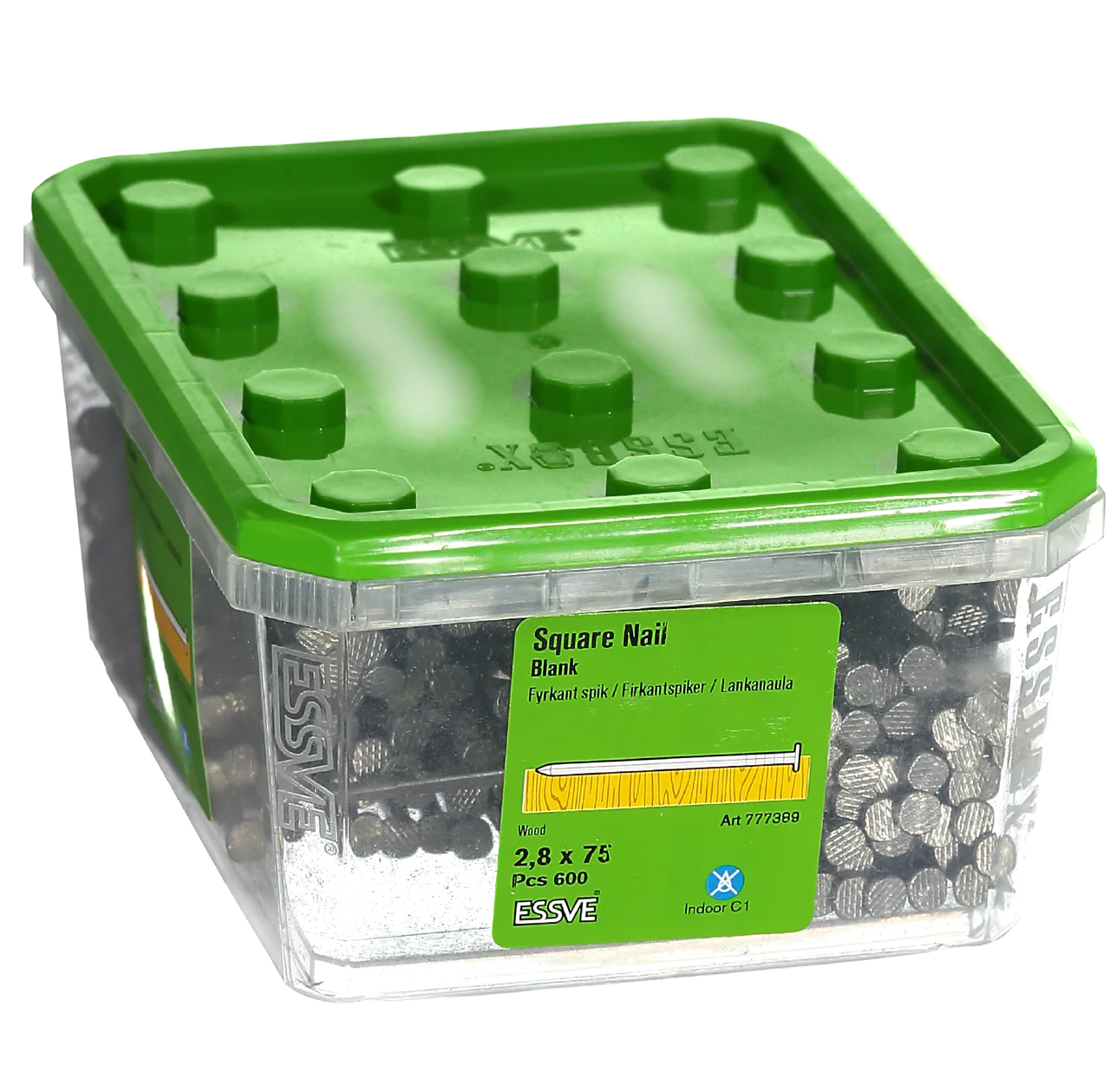 Firkantspiker 2,8x75 a-600blank null - null - 2 - Miniatyr