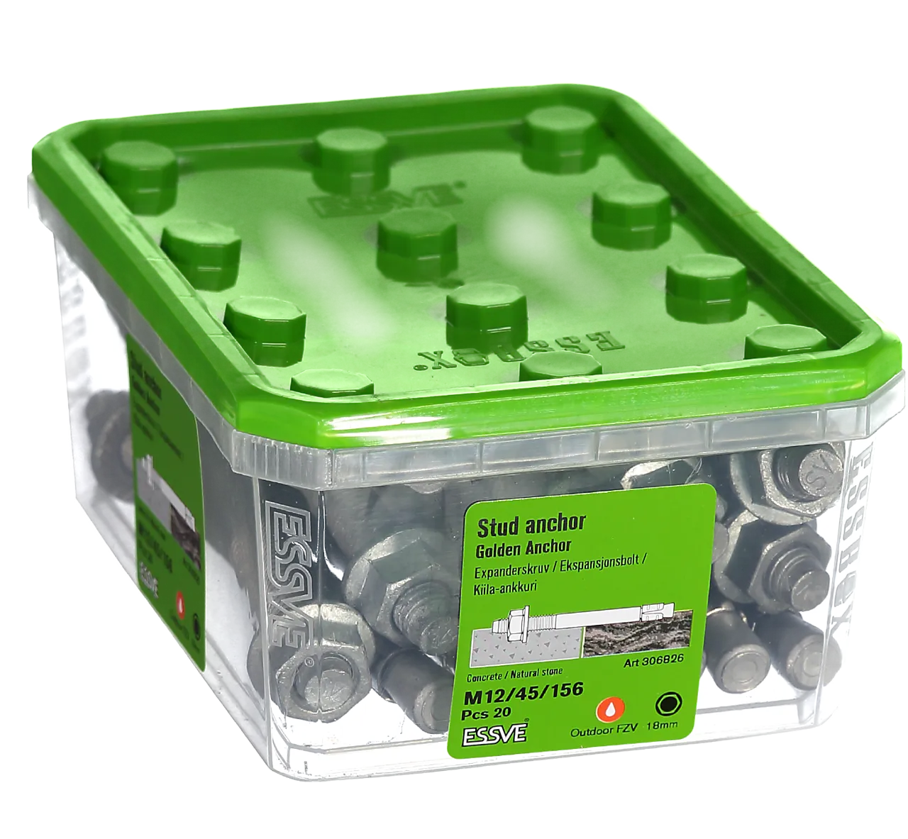 Ekspansjonsbolt Golden Anchor M12/45/156 20 stk null - null - 2 - Miniatyr