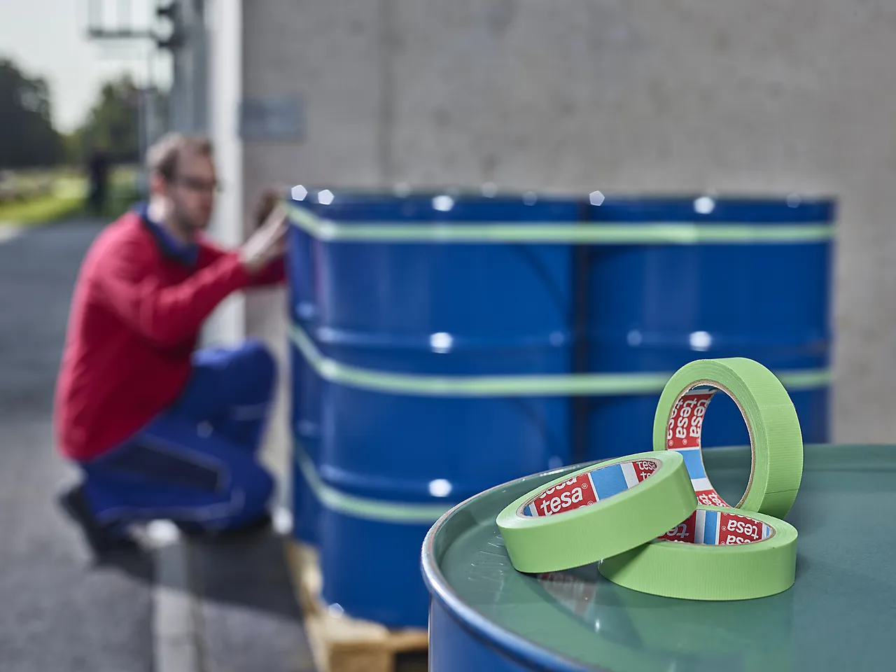 Tekstiltape lerret 50 mm x 50 meter grønn null - 50 - 3 - Miniatyr