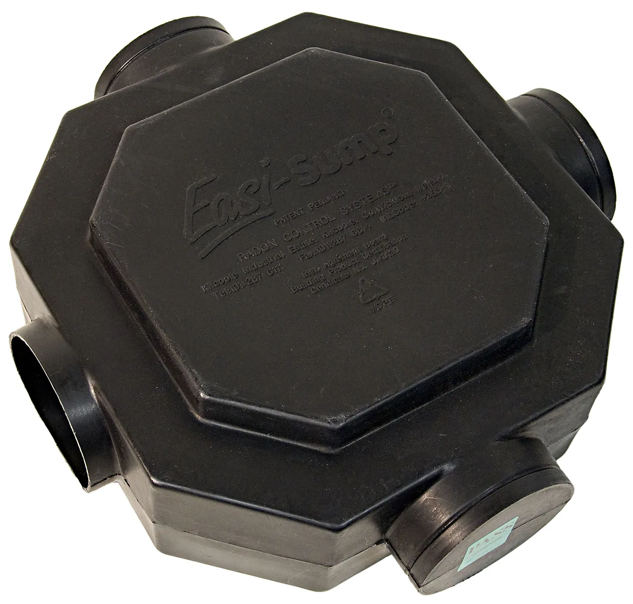 Radonbrønn easi sump sort 380x380x124 mm Radonbrønn easi sump sort 380x380x124 mm