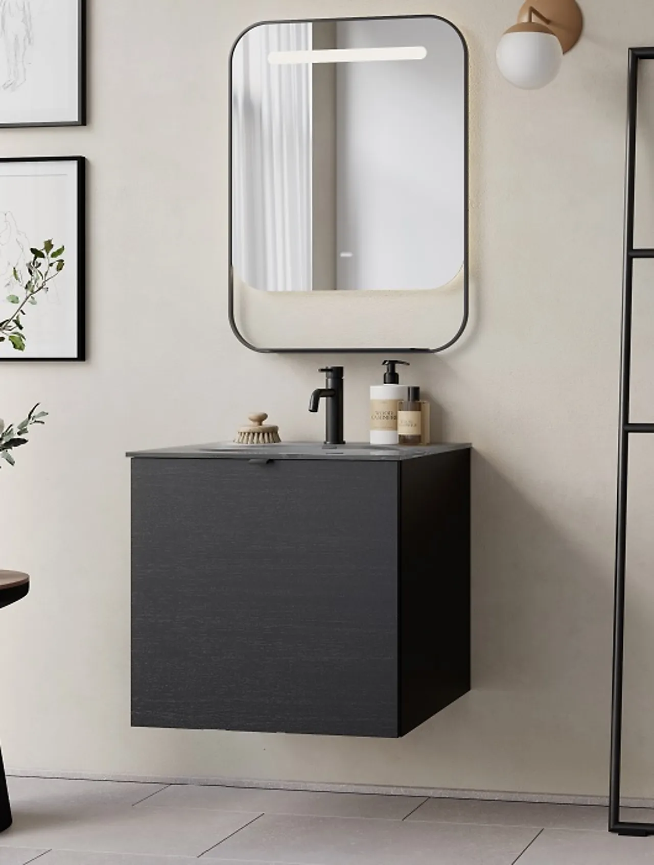 Håndtak Edge 40 mm sort null - null - 2 - Miniatyr