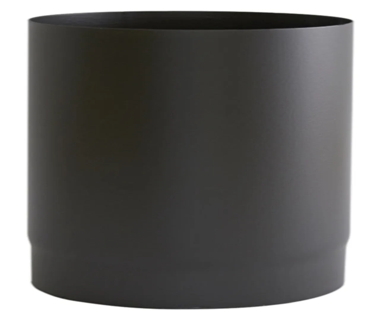 Røykrør ø175 l120 rett mbe matt sort emalje 2,3mm Røykrør ø175 l120 rett mbe matt sort emalje 2,3mm