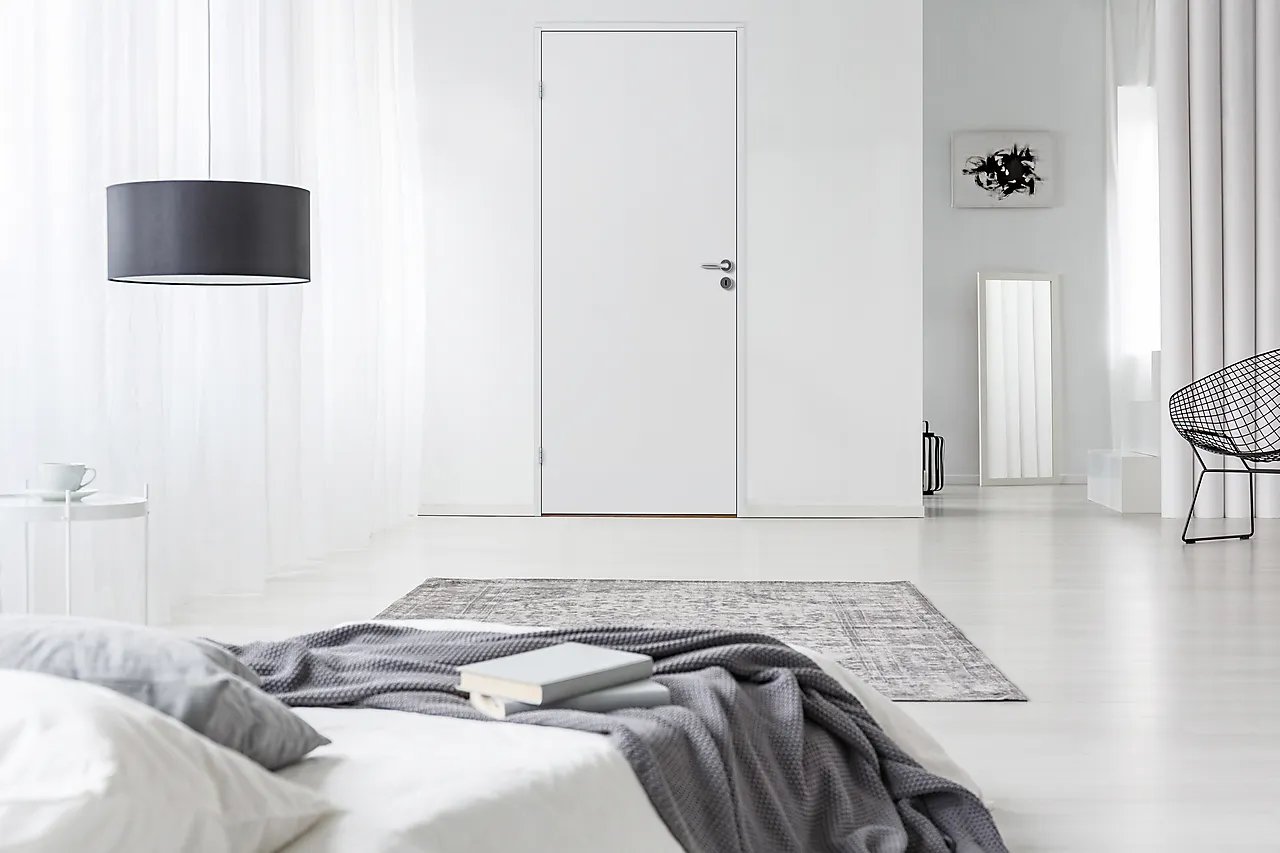 Innerdør Sletten hvit 80x210 cm null - 80x210 cm - 3 - Miniatyr