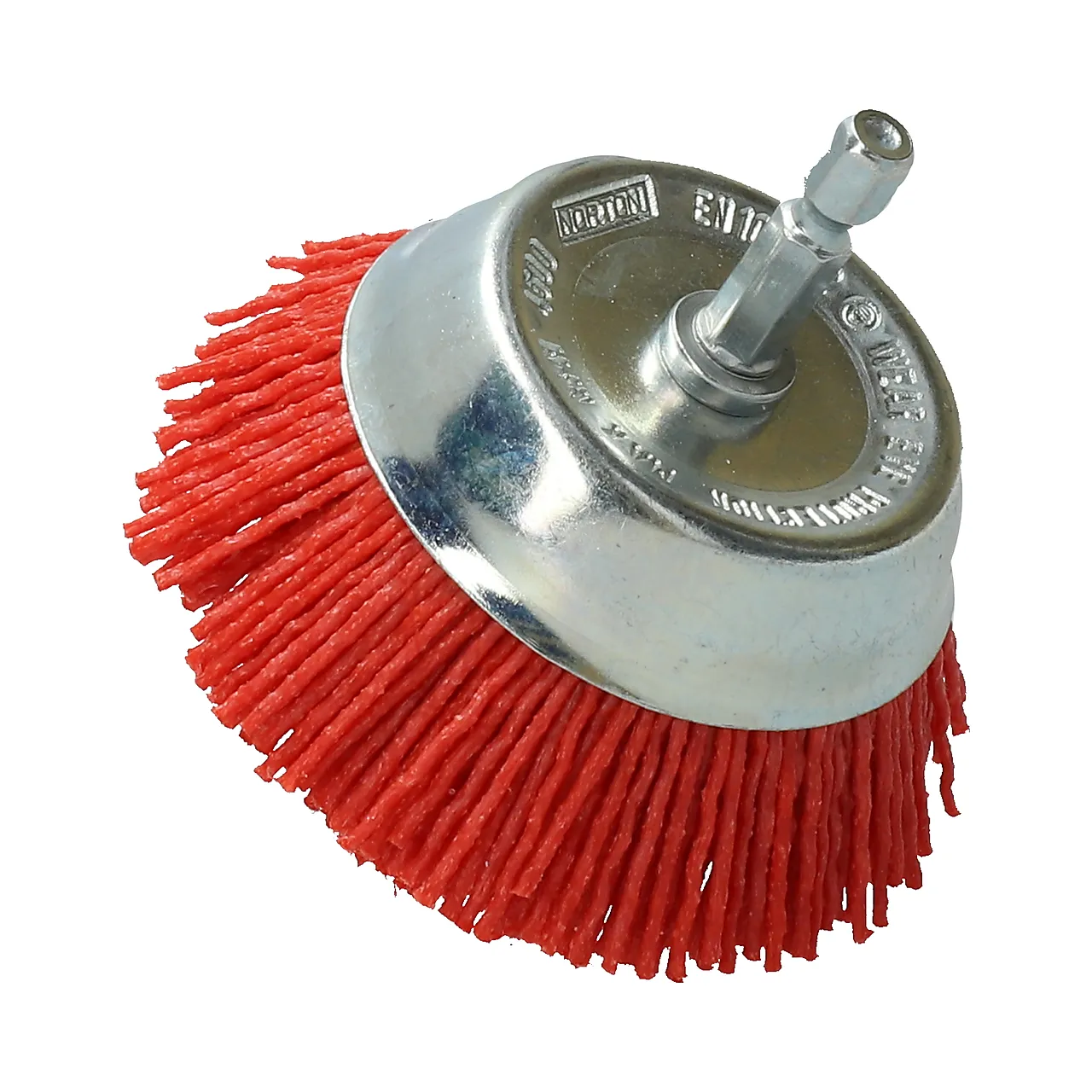 Nylonbørste rød 75x40x6 mm