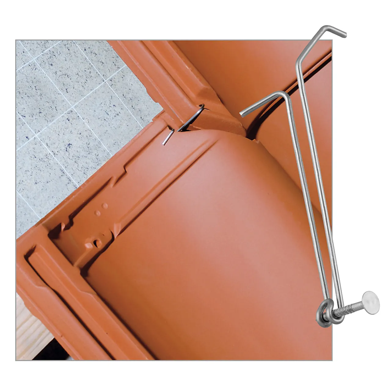 Takpannekrok dbl for p44/993 rust esken inneholder 200 stk Takpannekrok dbl for p44/993 rust esken inneholder 200 stk