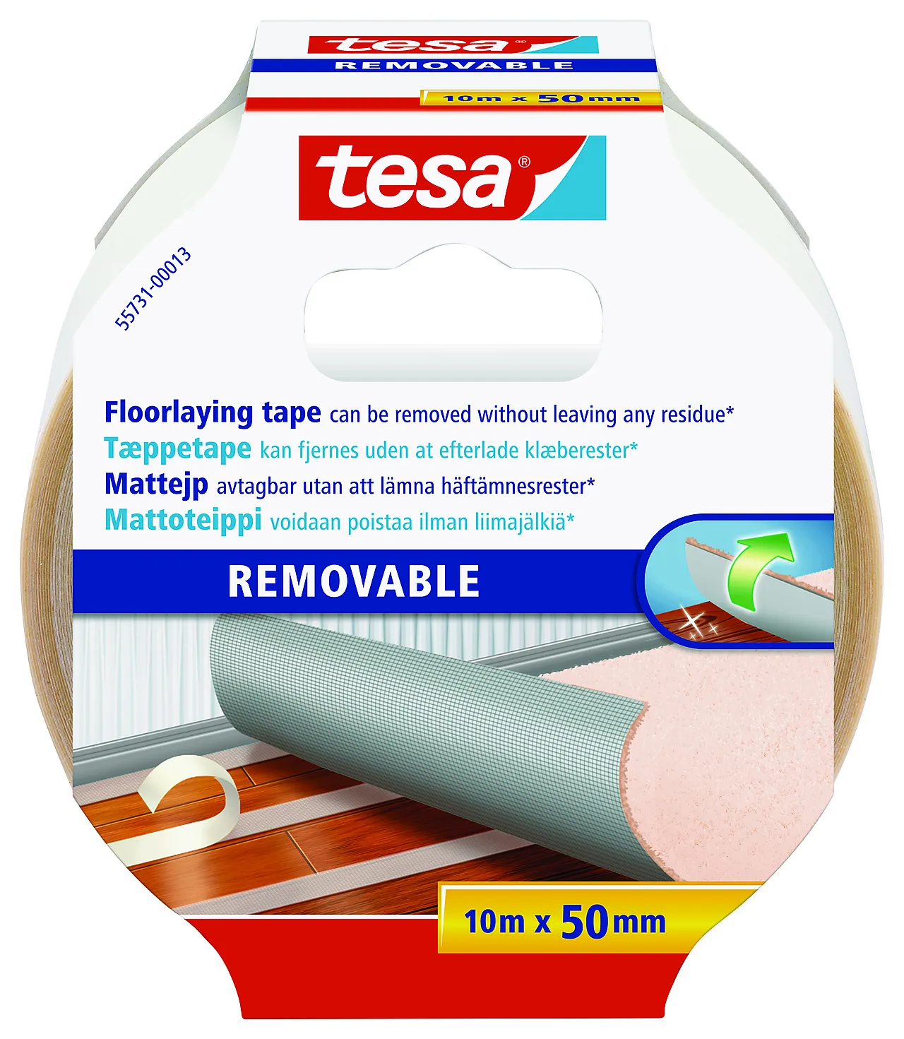 Teppetape 10 m x 50 mm null - 10 - 3 - Miniatyr