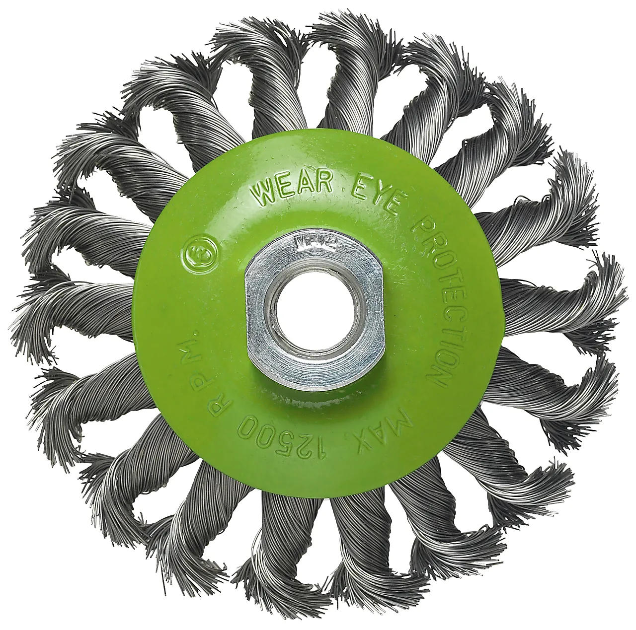 Koppstålbørste 115mm m14 vir