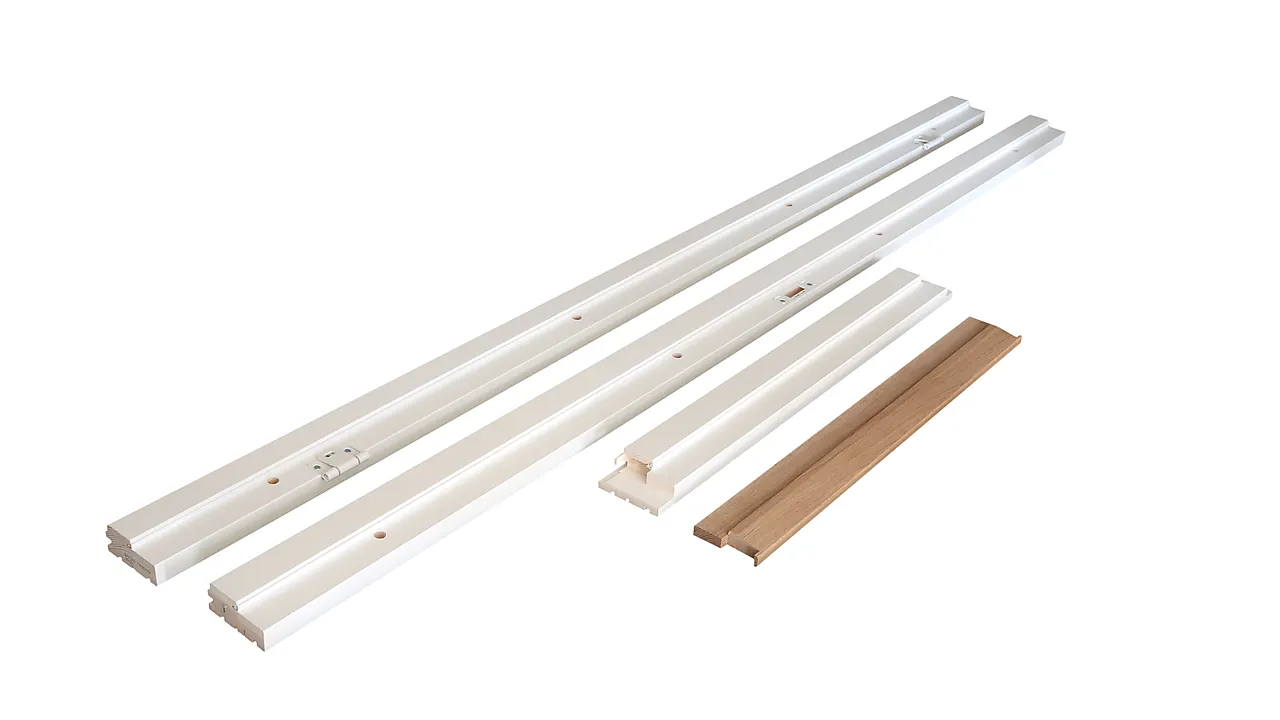 Karmsett m/pak hvitmalt 100x210 cm standard terskel