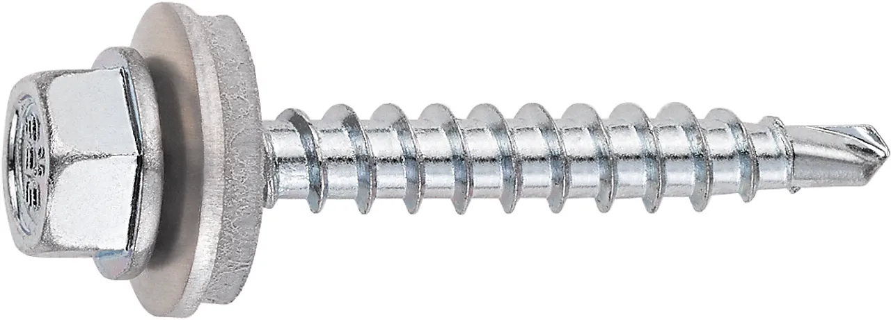 Skrue a2 sw2-s-a14-4,8x35 mell.grå rfri. austenitic stål 18/8 ral7040 Skrue a2 sw2-s-a14-4,8x35 mell.grå rfri. austenitic stål 18/8 ral7040