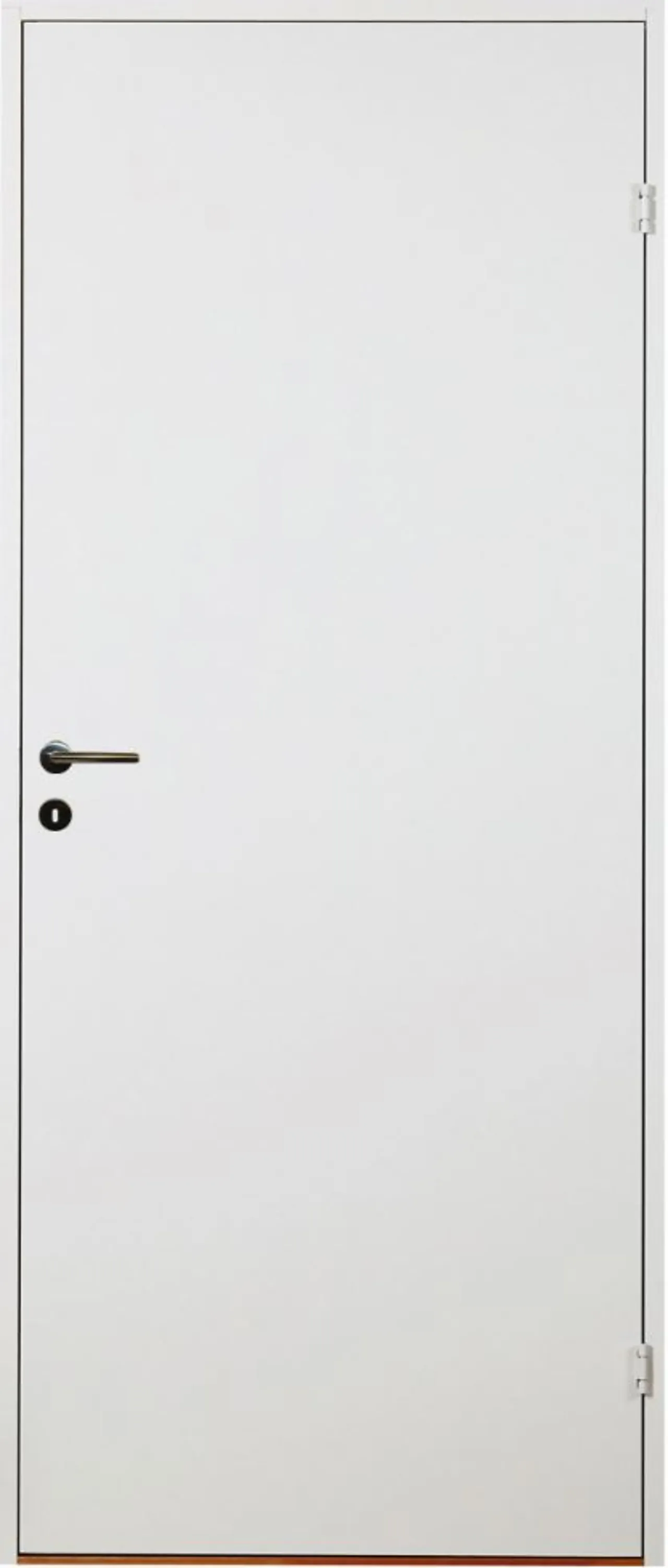 Innerdør slett kompakt klassisk hvit 80x210 cm