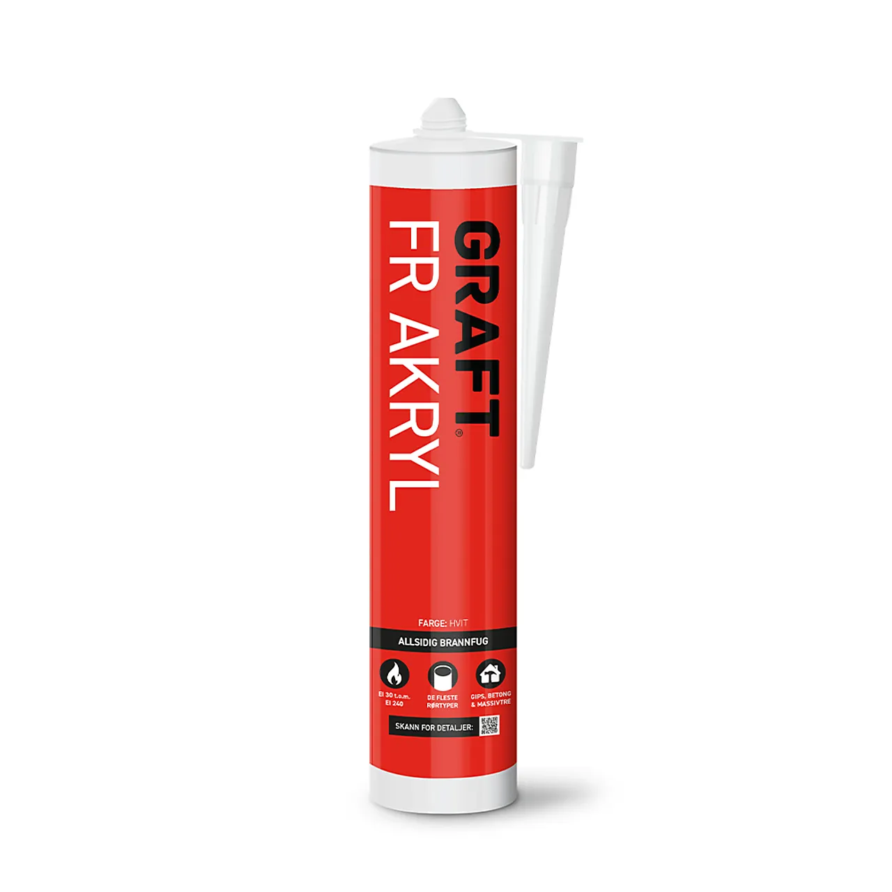 Fugemasse graft fr akryl 310mlhvit brannakryl Fugemasse graft fr akryl 310mlhvit brannakryl