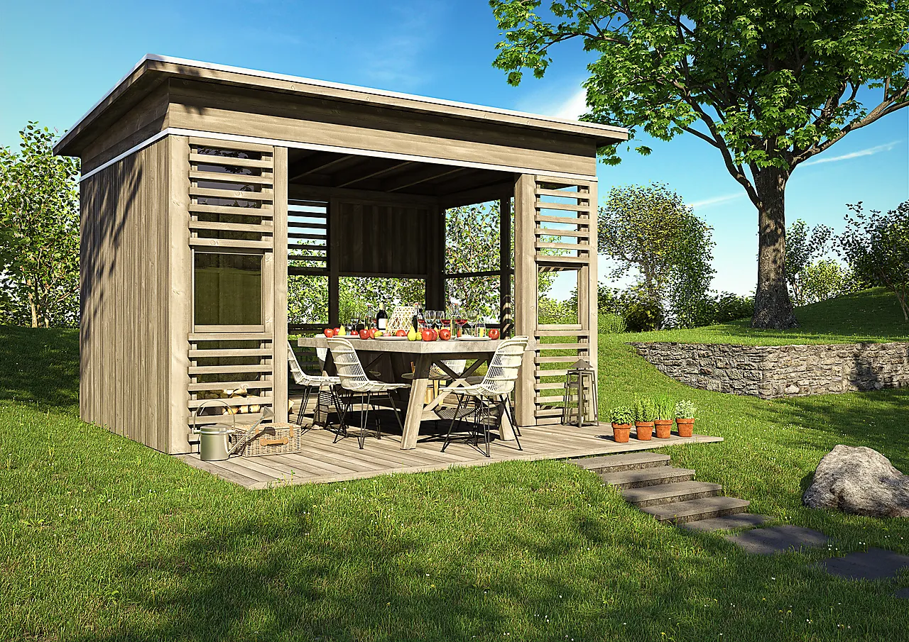 Hagestue grå royal modell 1802 null - null - 2 - Miniatyr