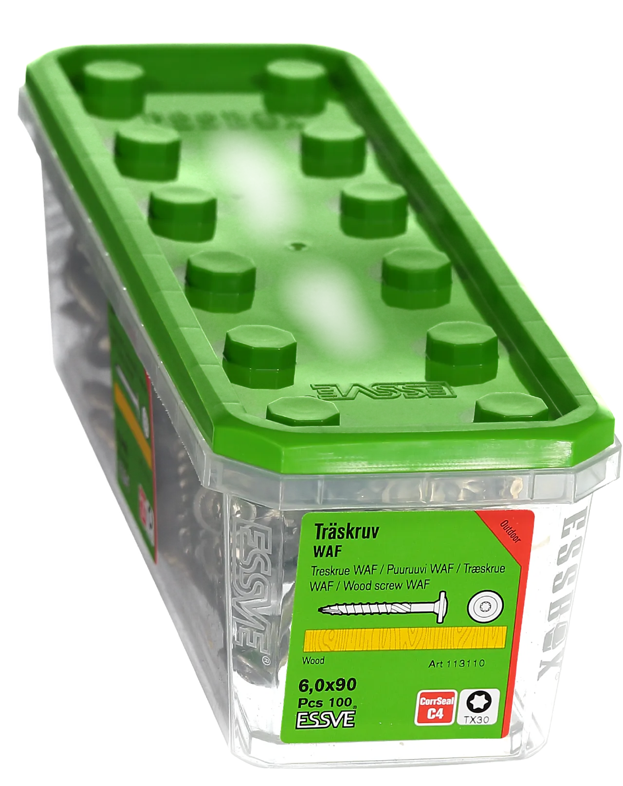 Konstruksjonskrue WAF 6x90 100 stk null - null - 2 - Miniatyr