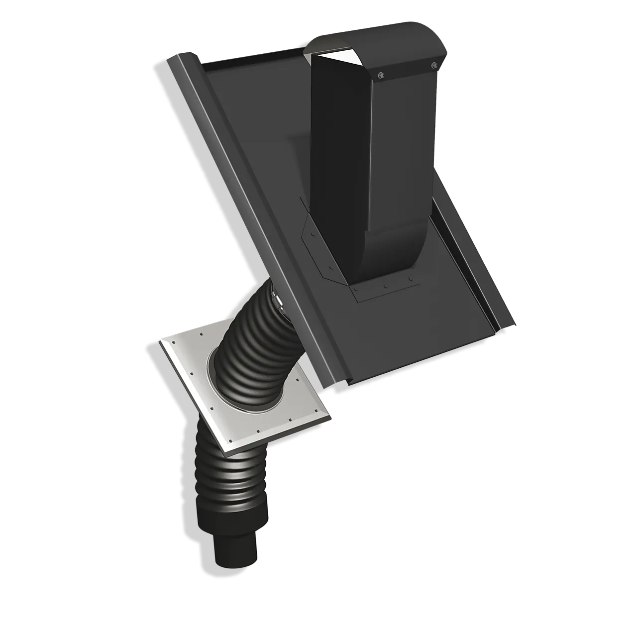 Avløpslufter i stål carisma svart passer til carisma Avløpslufter i stål carisma svart passer til carisma