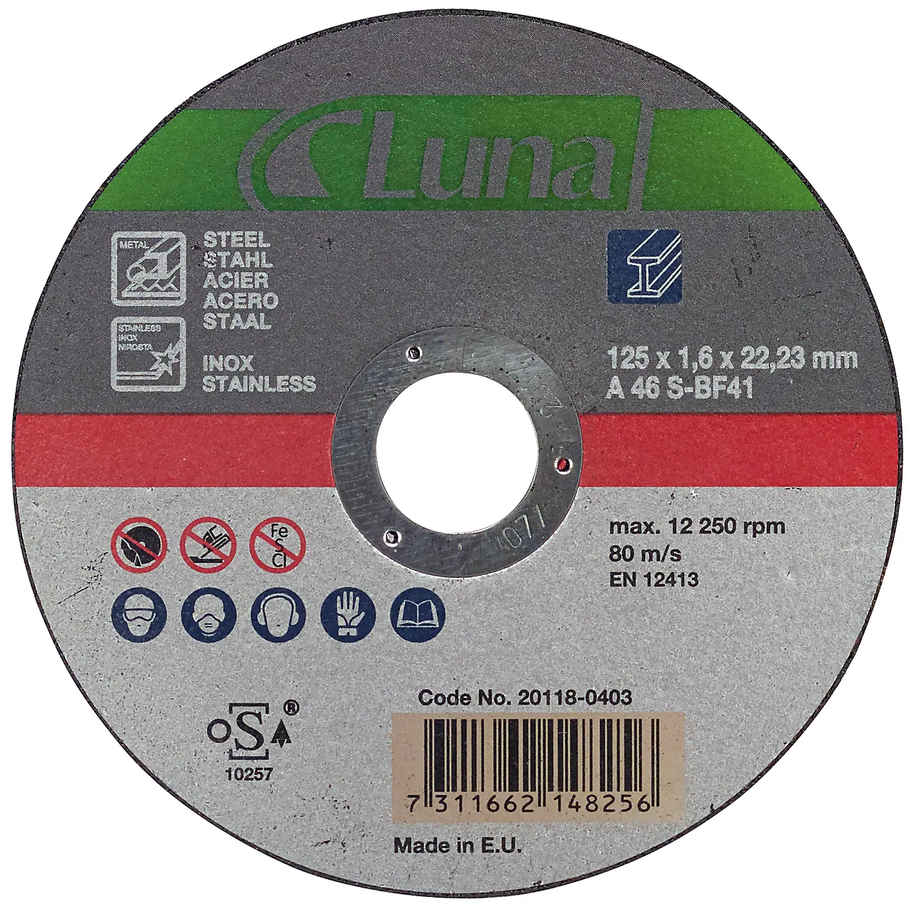 Kappeskive 115x1,6x22