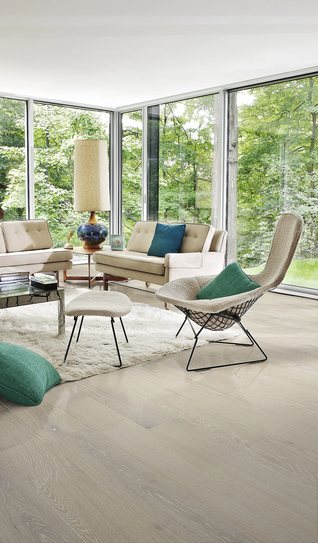 Parkett eik 1-stav Nouveau Snow null - null - 3 - Miniatyr