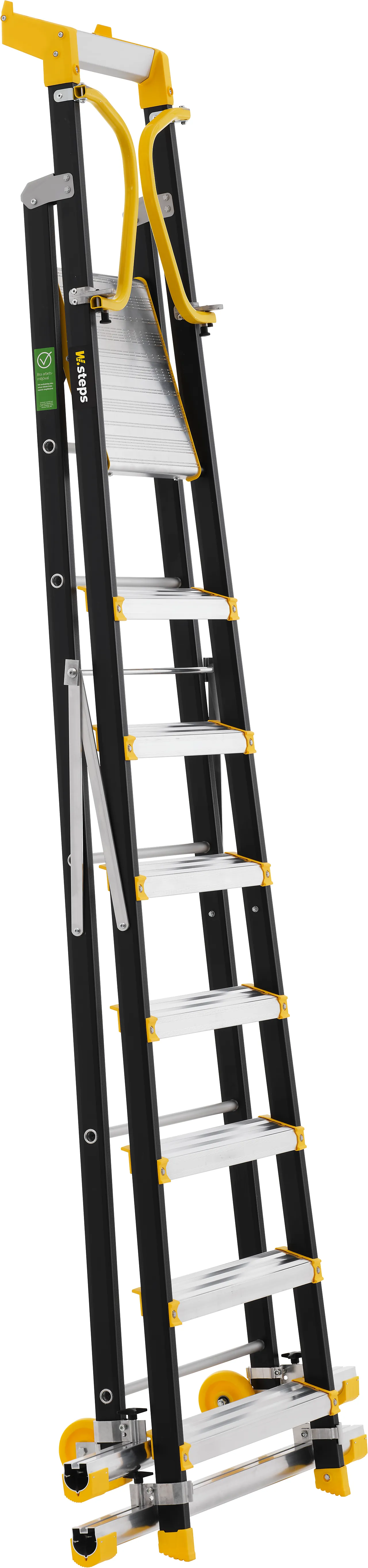 W.steps profftrapp 200P-8 meter med stigeføtter null - null - 2 - Miniatyr