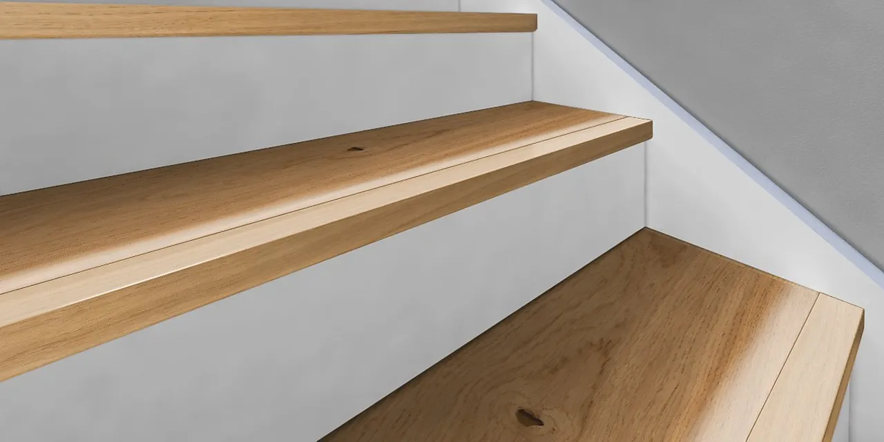 Trappenese 60x35mm eik wl kahrs massiv 120cm - woodloc Trappenese 60x35mm eik wl kahrs massiv 120cm - woodloc