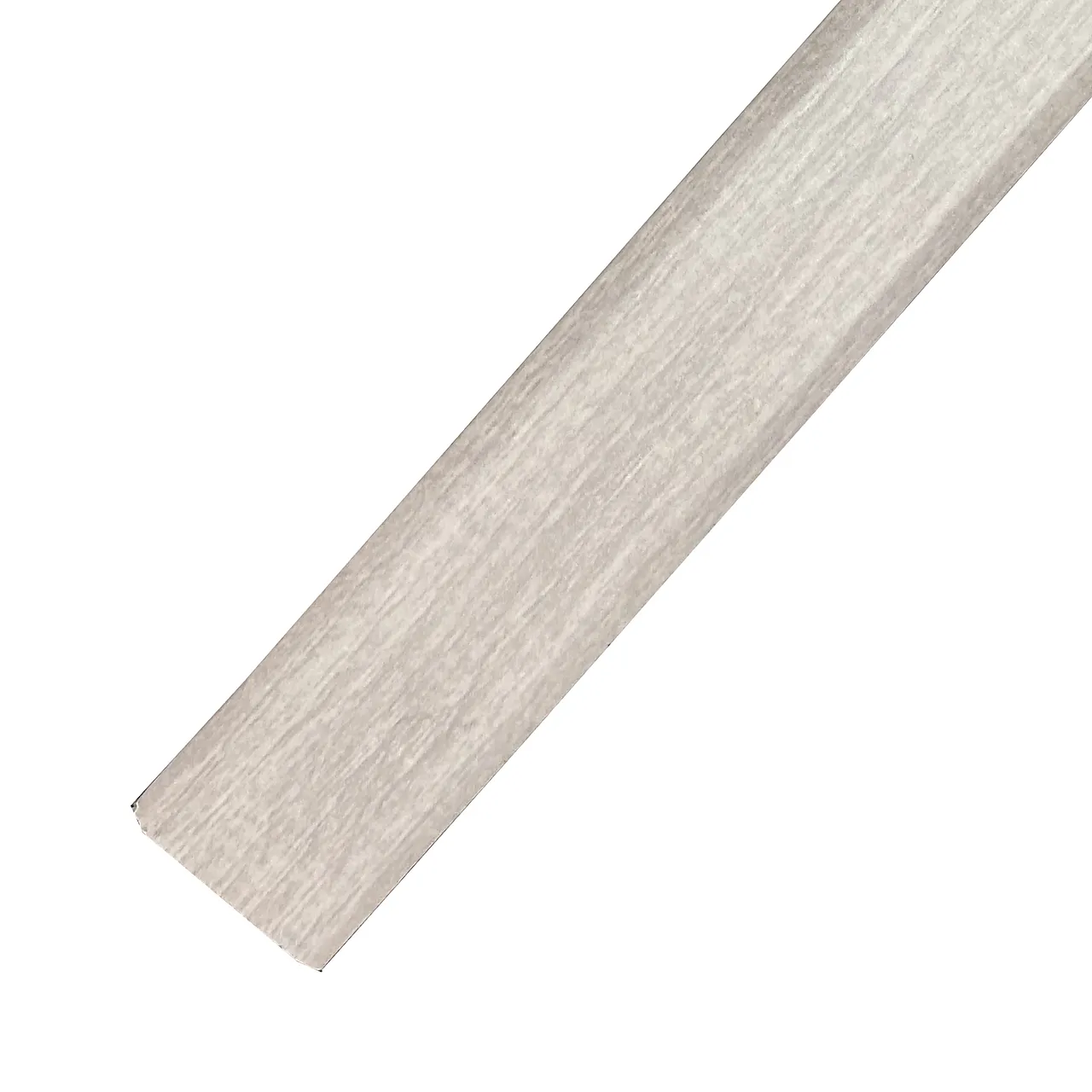 Overgangslist 40mm 2m alu eik lys gra selvklebende