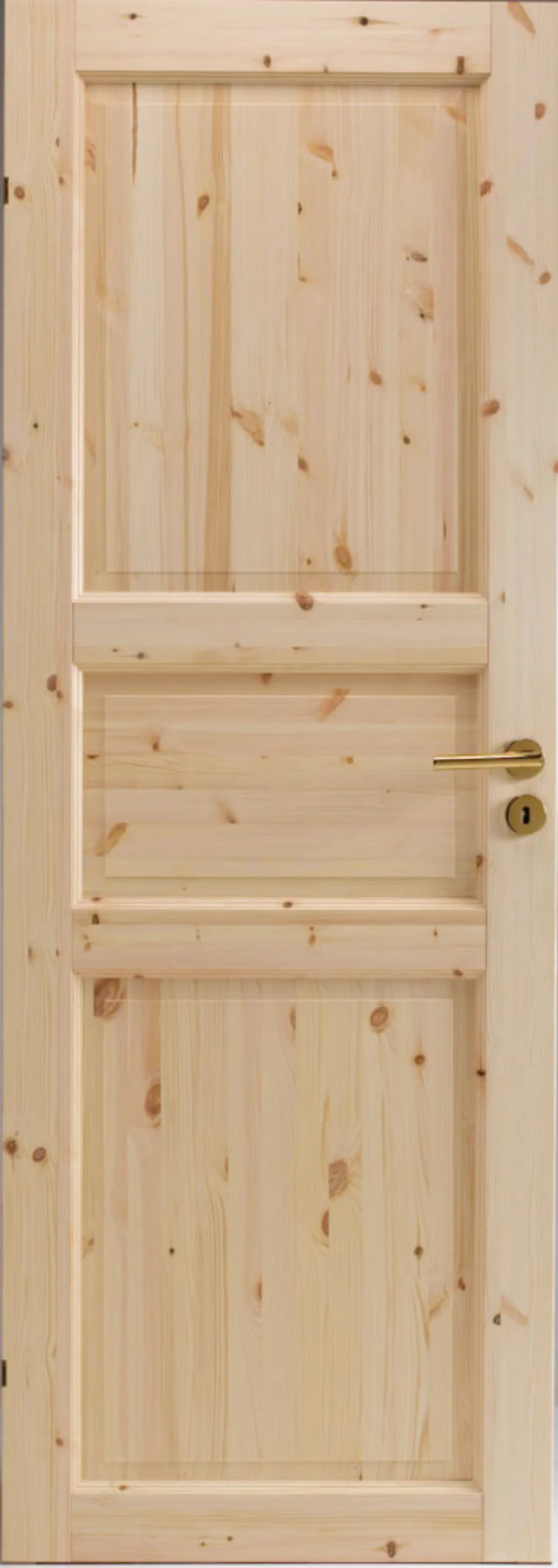 Tradition 03 innerdør 80x200 cm ubehandlet furu Tradition 03 innerdør 80x200 cm ubehandlet furu