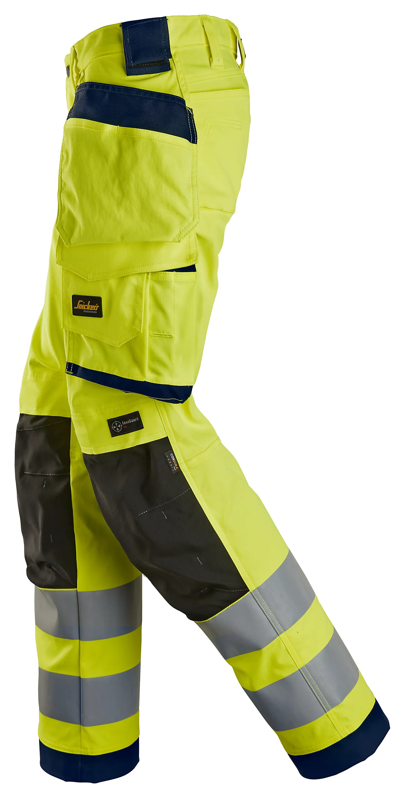 Bukse 6743 dame hl hv gul 19 snickers workwear null - null - 2 - Miniatyr