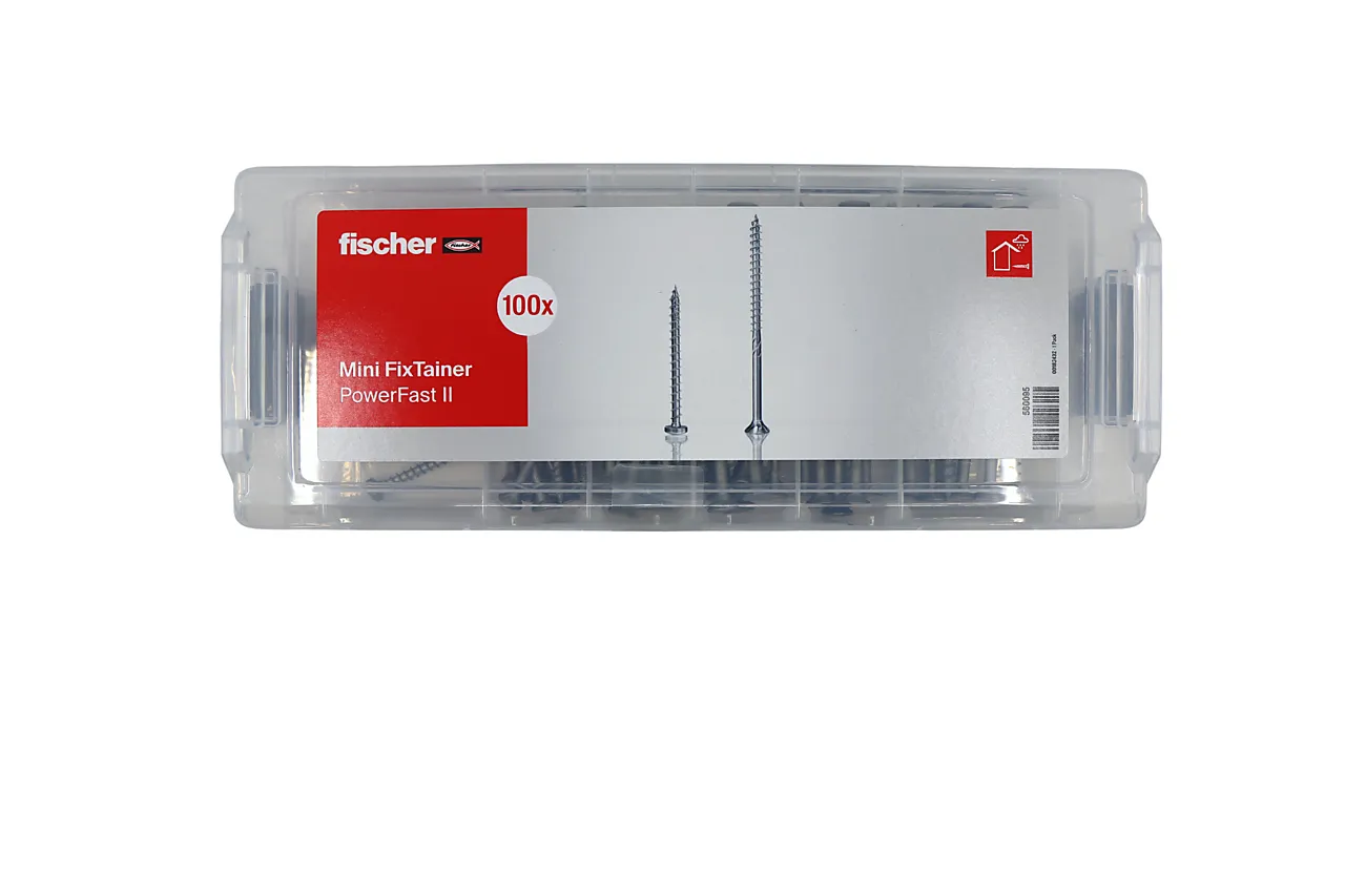 Sortimentsboks Powerfast II skruer m/senkhode Sortimentsboks Powerfast II skruer m/senkhode